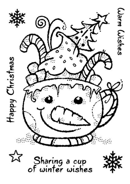 Woodware - Clear Stamps - Frosty Cup  - Stempel 