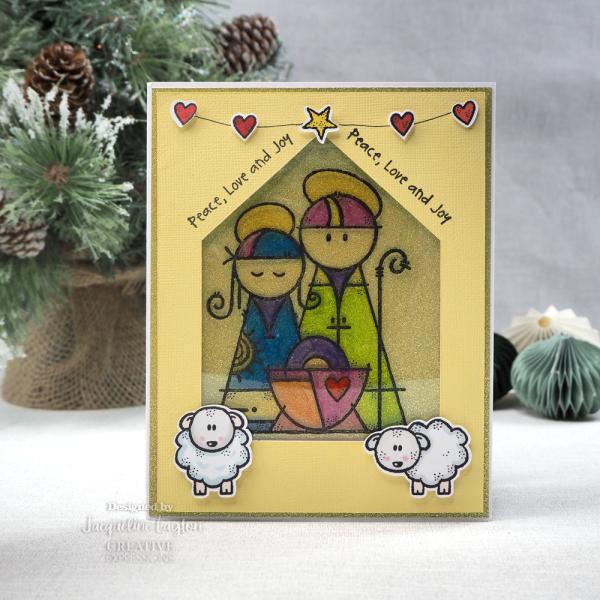 Woodware - Clear Stamps - Mary & Joseph  - Stempel 