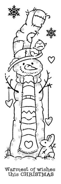 Woodware - Clear Stamps - Tall Snowman  - Stempel 