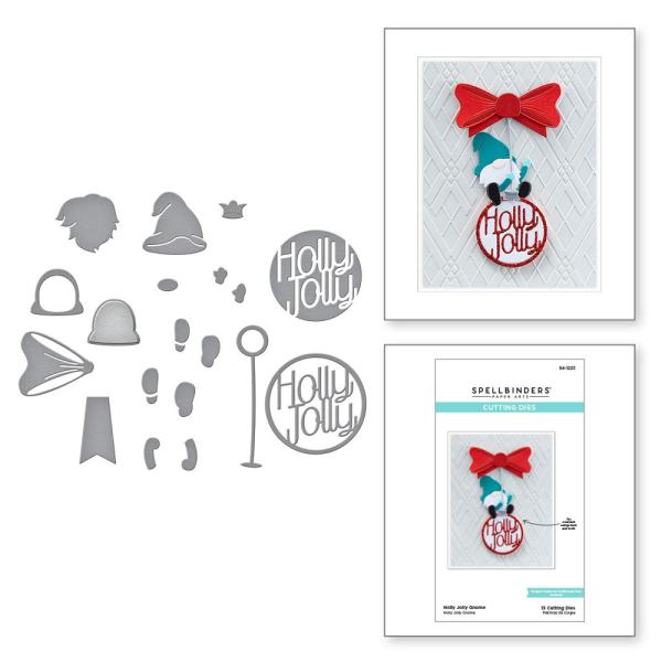 Spellbinders Dies "Holly Jolly Gnome " Stanzschablonen