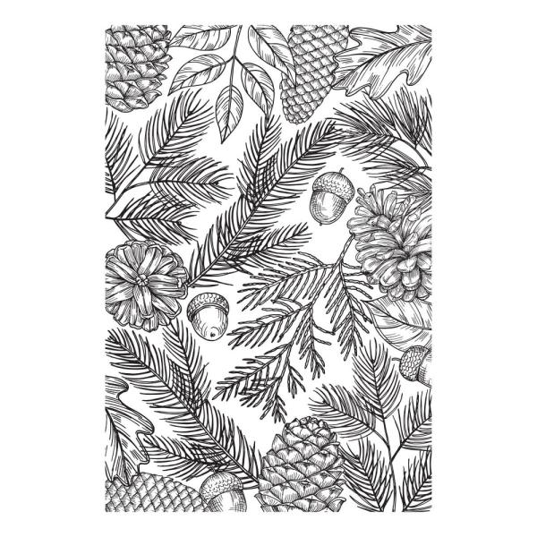 Spellbinders -  Clear Stamp - "Pretty Pine Background" - Stempel