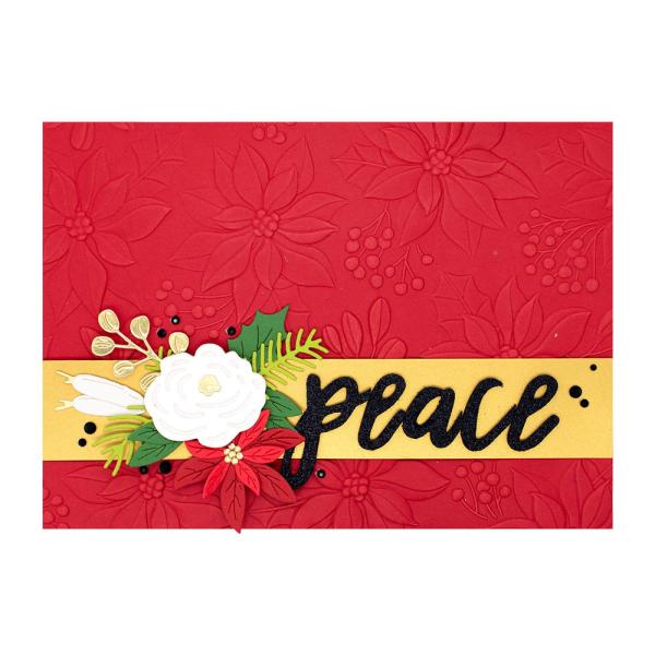 Spellbinders Embossingfolder "Scenic Poinsettias " - Prägefolder