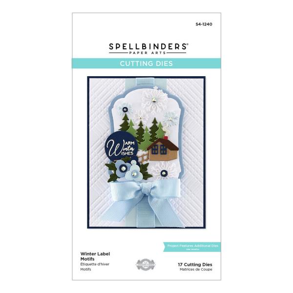 Spellbinders Dies "Winter Label Motifs " Stanzschablonen