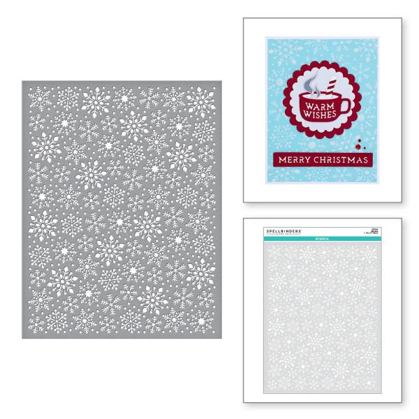 Spellbinders -Stencil - "Blizzard" - Schablone