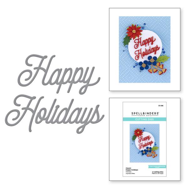 Spellbinders Dies "Classic Happy Holidays " Stanzschablonen