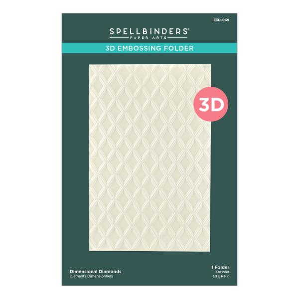 Spellbinders Embossingfolder "Dimensional Diamonds" - Prägefolder