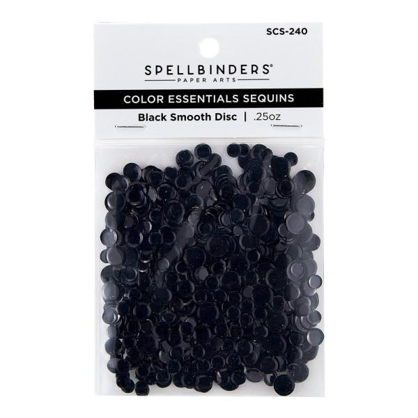 Spellbinders Sequins "Black Smooth " Pailetten