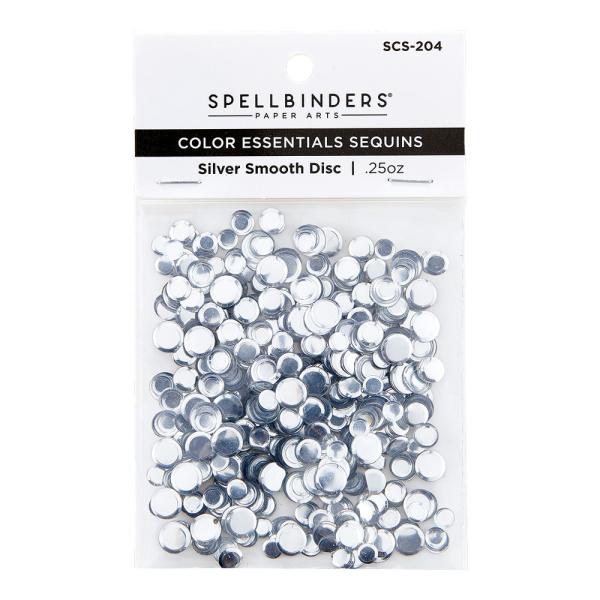 Spellbinders Sequins "Silver Smooth Discs " Pailetten