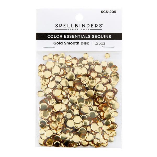 Spellbinders Sequins "Gold Smooth Discs" Pailetten