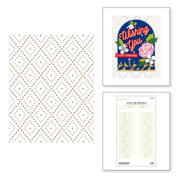 Spellbinders Hotfoil Plate - "Dazzling Diamonds "  Glimmer