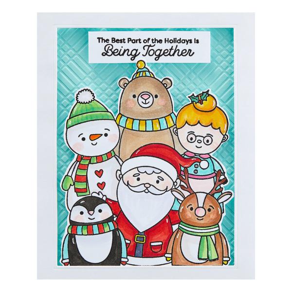 Spellbinders Stempelset - "Holiday Group Hug" - Silikonstempel