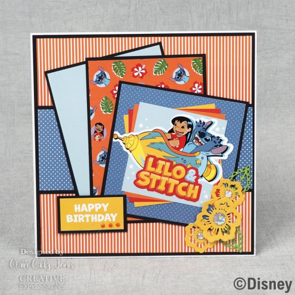 Creative Expressions - Card Making Kit 8x8 Inch - Lilo & Stitch 