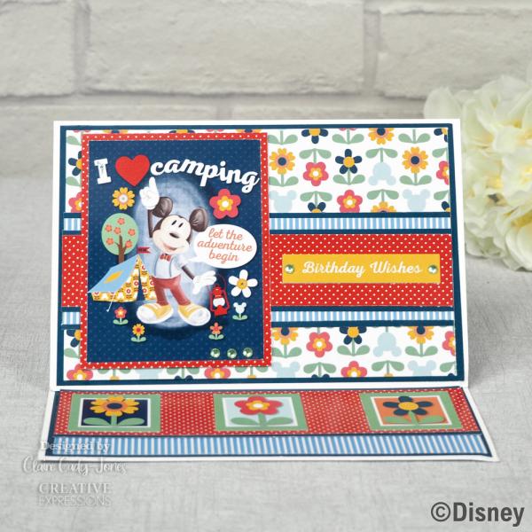 Creative Expressions - Card Making Kit 8x8 Inch -  Mickey & Minnie Mouse  