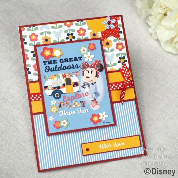 Creative Expressions - Card Making Kit 8x8 Inch -  Mickey & Minnie Mouse  