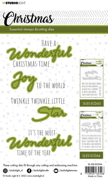 Studio Light -  Stempel mit Stanze Joy Star & Wonderful