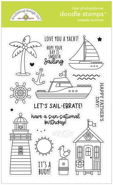 Doodlebug Design "Seaside Summer" Stamps - Stempel