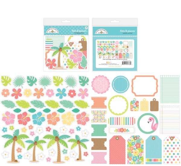 Doodlebug Design - Bits & Pieces - "Seaside Summer " - Stanzteile