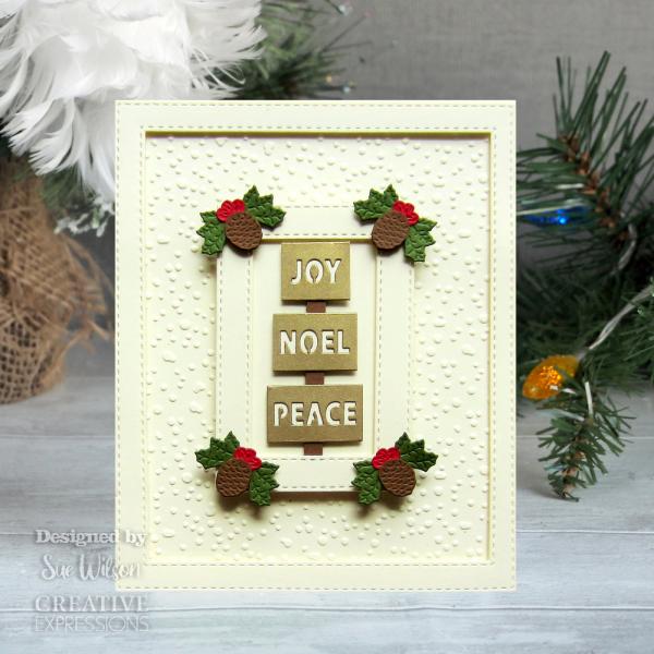 Creative Expressions - Craft Dies -  Festive Christmas Embellishments - Stanze