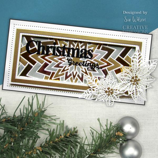 Creative Expressions - Craft Dies - Merry Christmas - Stanze