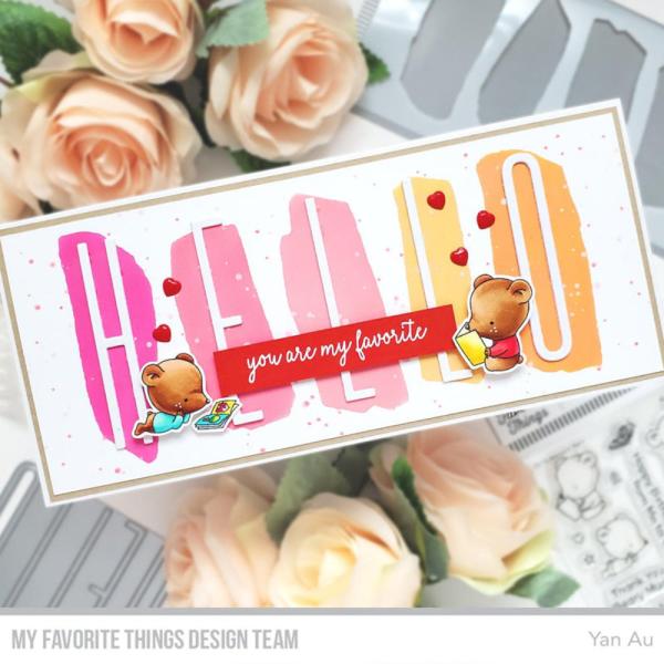 My Favorite Things Die-namics "Tall Hello" | Stanzschablone | Stanze | Craft Die