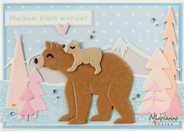 Marianne Design Craftables - Dies - Bears  - Stanzschablone 