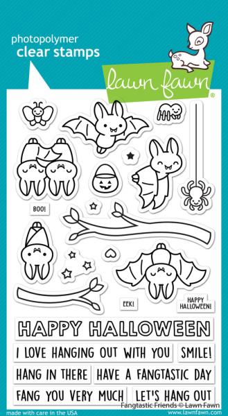 Lawn Fawn Stempelset "Fangtastic Friends" Clear Stamp