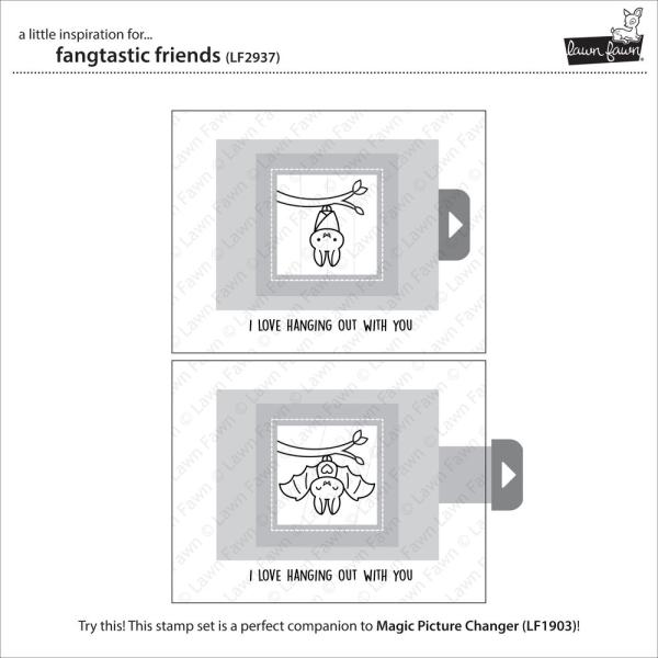 Lawn Fawn Stempelset "Fangtastic Friends" Clear Stamp