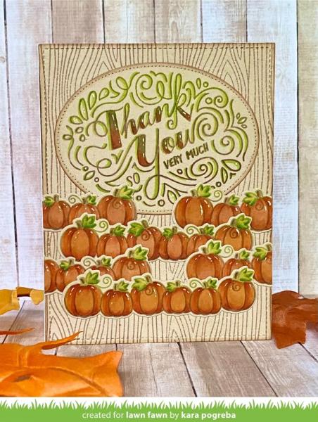 Lawn Fawn Stempelset "Giant Thank You Messages" Clear Stamp