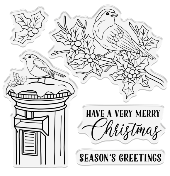 Crafters Companion - Festive Birds - Clear Stamps