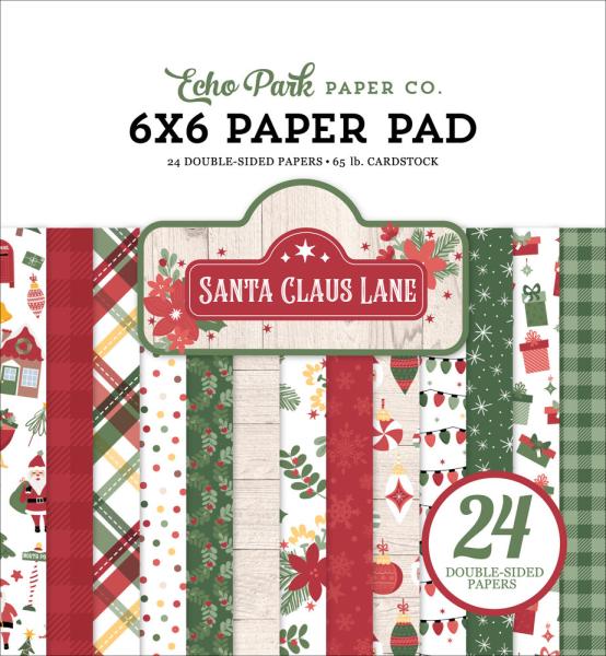 Echo Park - Paper Pad 6x6" - "Santa Claus Lane" - Paper Pack