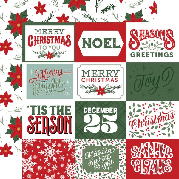 Echo Park - Paper Pad 6x6" - "Christmas Salutations No. 2" - Paper Pack