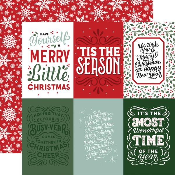 Echo Park - Paper Pad 6x6" - "Christmas Salutations No. 2" - Paper Pack