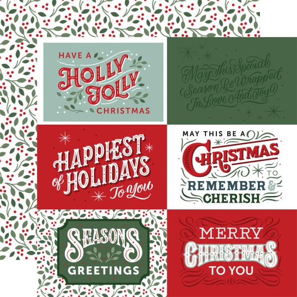 Echo Park - Paper Pad 6x6" - "Christmas Salutations No. 2" - Paper Pack