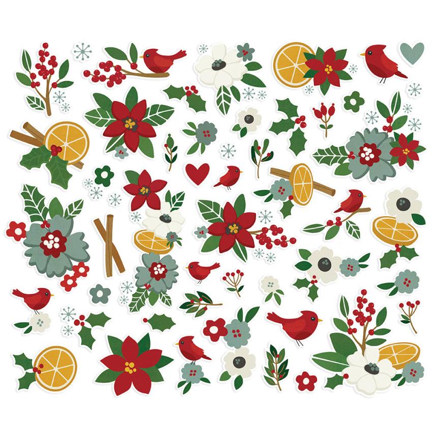 Simple Stories Die Cuts Hearth & Holiday Floral