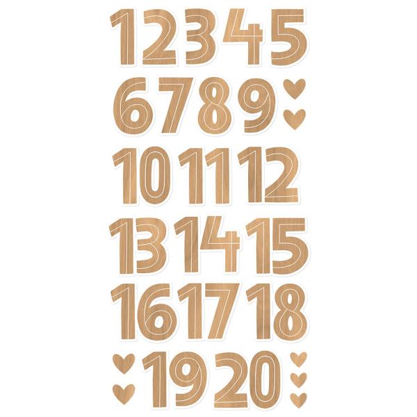 Simple Stories -  Hearth & Holiday Foam Numbers  - Foam Stickers 