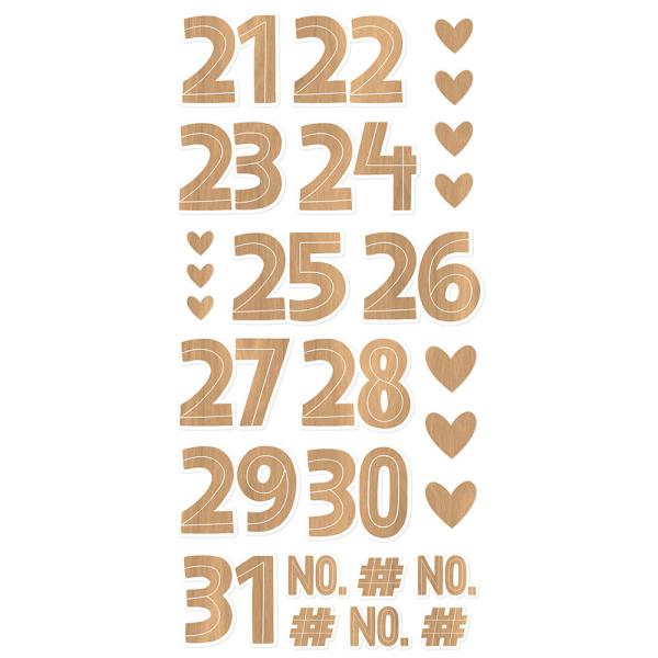 Simple Stories -  Hearth & Holiday Foam Numbers  - Foam Stickers 