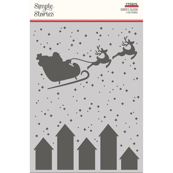 Simple Stories - Santa's Sleigh  - Schablone