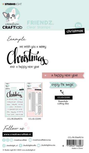 Creative Craft Lab - Studio Light - Clear Stamp - Christmas  - Stempel