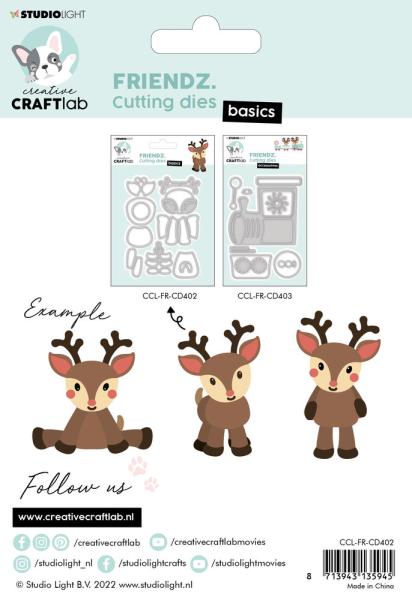 Creative Craft Lab - Studio Light - Dies - Reindeer Rudi - Stanze 