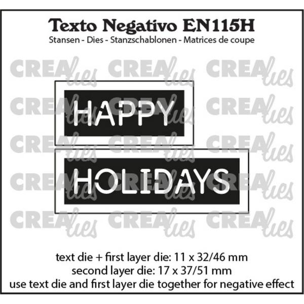 Crealies - Craft Die - Happy Holidays - Stanzschablone 