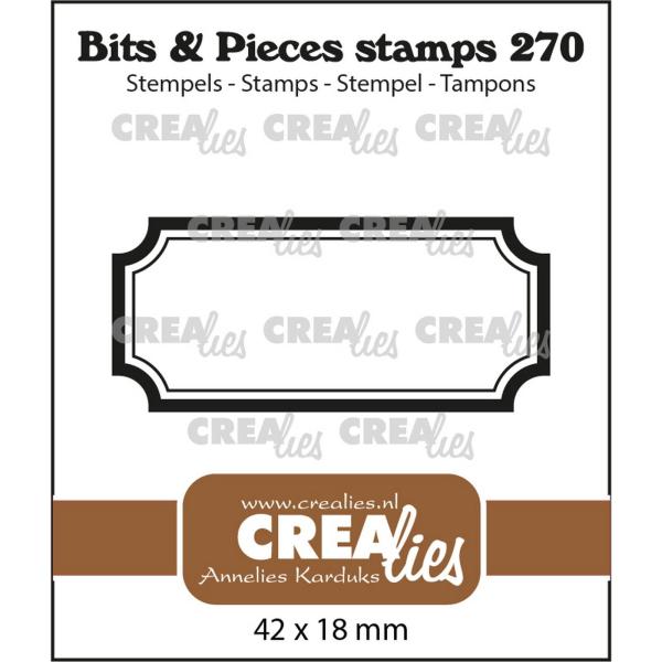 Crealies - Clear Stamp - Tag - Stempel  