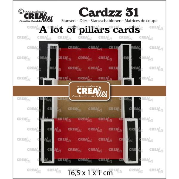 Crealies - Craft Die - A Lot Of Pillar Cards - Stanzschablone 