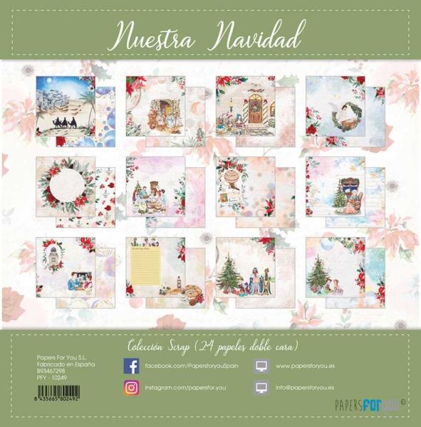 Papers For You - Scrap Paper Pack - Nuestra Navidad - 6x6 Inch 