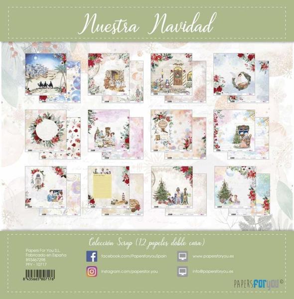 Papers For You - Paper Pad - Nuestra Navidad  - 30,5x32 cm - Paper Pack