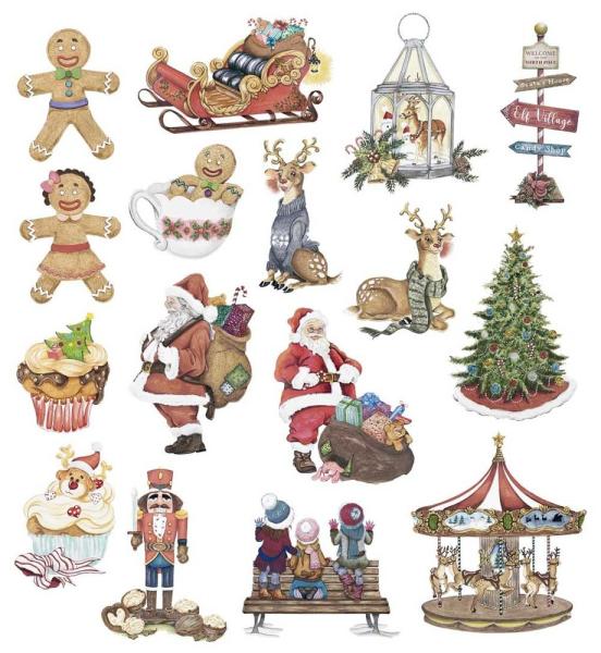 Papers For You - Die Cuts - All I Want For Christmas  - Stanzteile