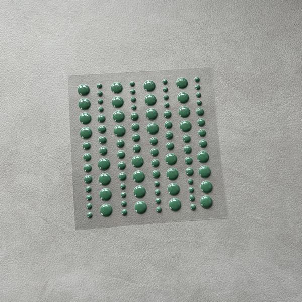 Simple and Basic Adhesive Enamel Dots"Forest Green" - Klebepunkte