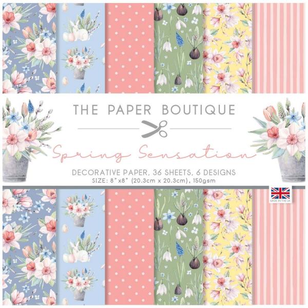 The Paper Boutique - Decorative Paper - Spring Sensation - 8x8 Inch - Paper Pad - Designpapier