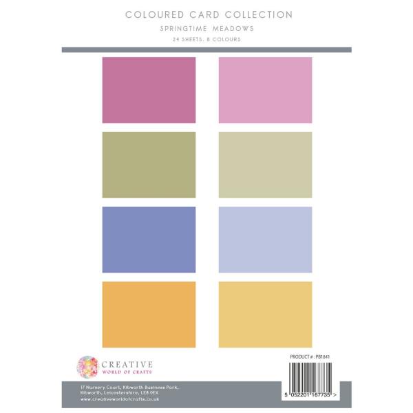 The Paper Boutique - Colour Card Collection  -  Spring Meadows - A4 - Cardstock