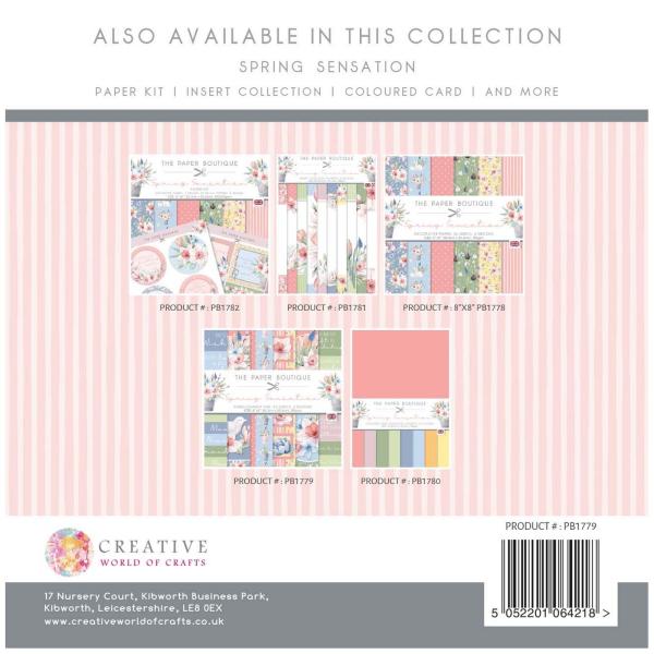 The Paper Boutique - Embellishment Pad - Spring Sensation  - 8x8 Inch - Designpapier