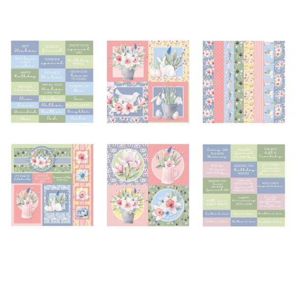 The Paper Boutique - Embellishment Pad - Spring Sensation  - 8x8 Inch - Designpapier